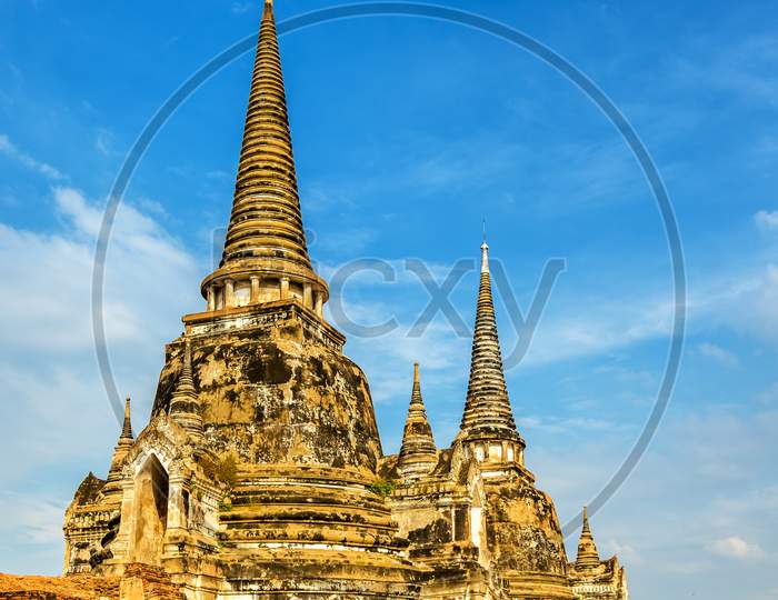 Wat Phra Si Sanphet Temple In The Ayutthaya Historical Park - Thailand