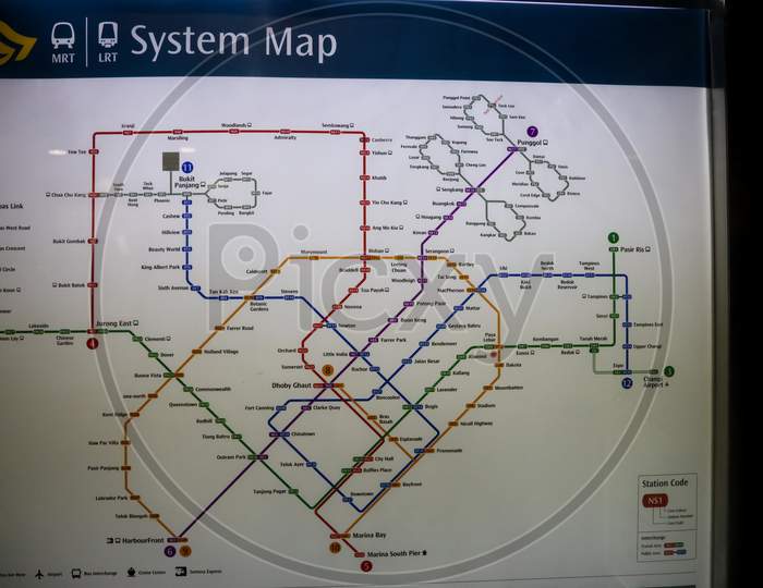 Singapore metro Map
