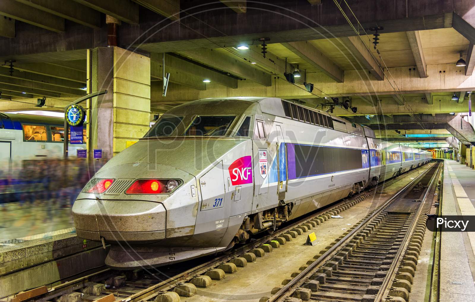 Tgv Atlantique Trainset At Montparnasse Railway Station
