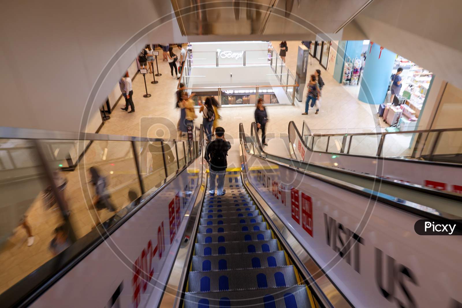 Escalator in Singapore.