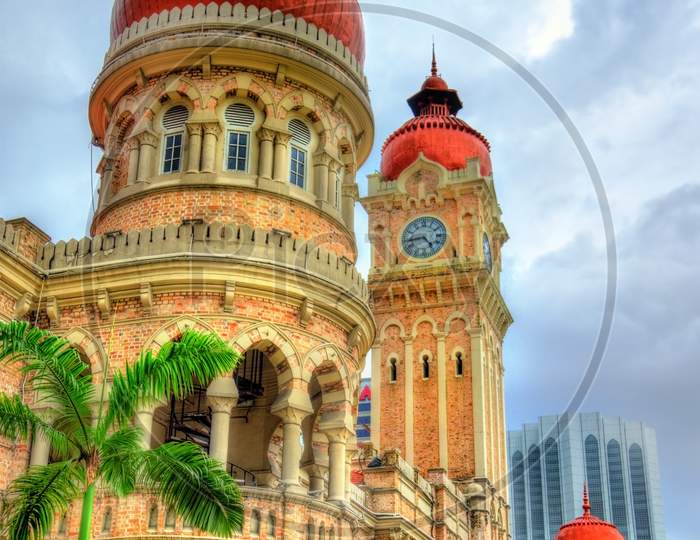 Sultan Abdul Samad Building In Kuala Lumpur. Built In 1897, It Houses Now Offices Of The Information Ministry. Malaysia