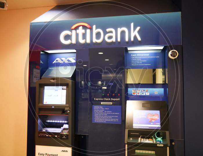 Citi bank ATM in Singapore.
