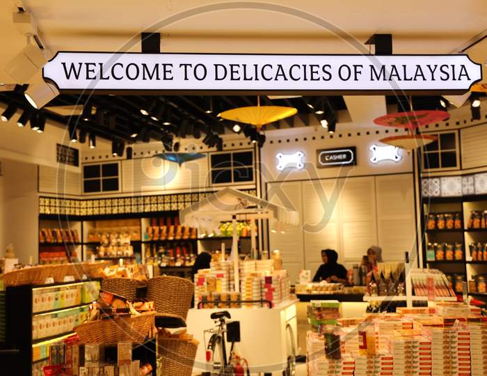 Malaysia Traditional Food Stores in KL International Airport , Malaysia