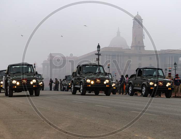 Indian Army Maruti Gypsy Vehicles for Republic Day Parade, Delhi