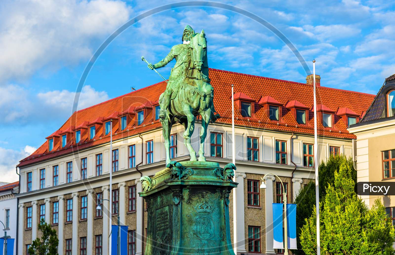 Equestrian Statue Of King Karl Ix In Gothenburg