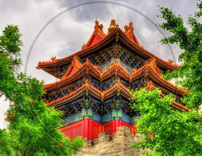 Watch Tower Of The Forbidden City In Beijing