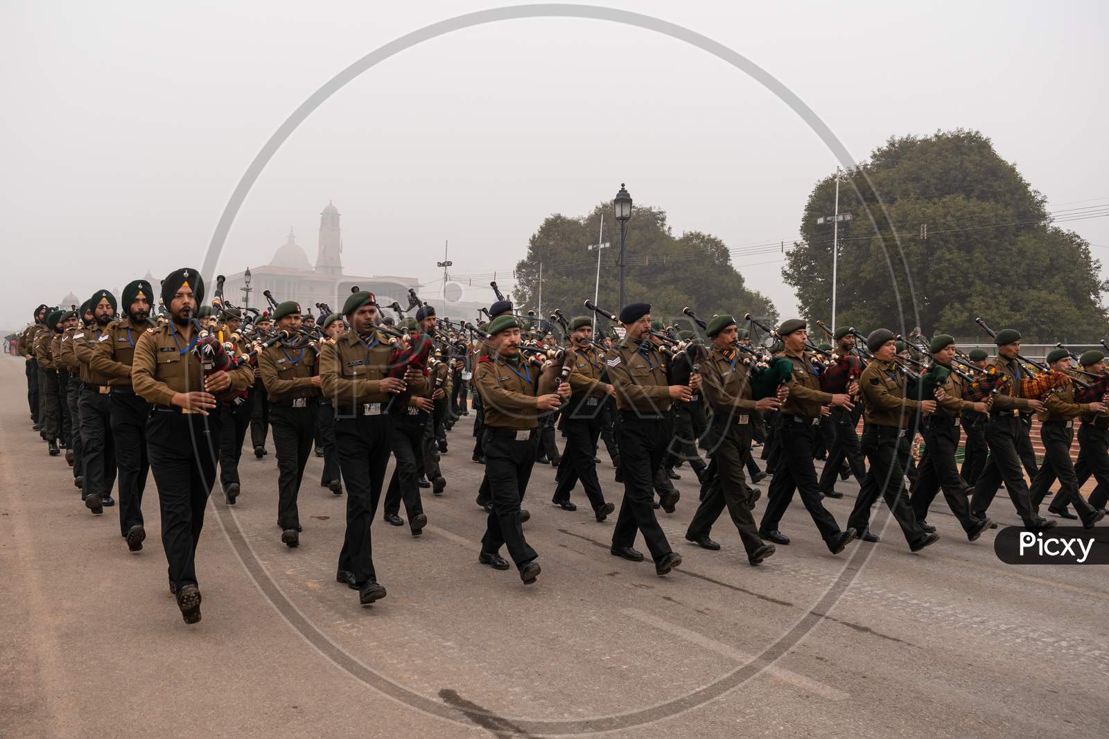 Parade Rehearsal For 71st Republic Day 2020