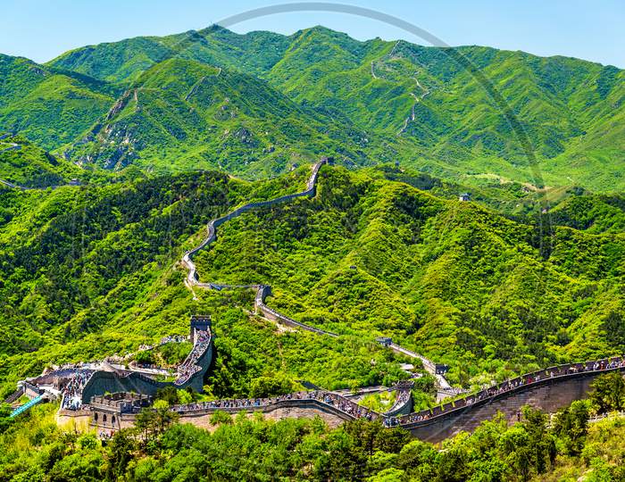 View Of The Great Wall At Badaling - China