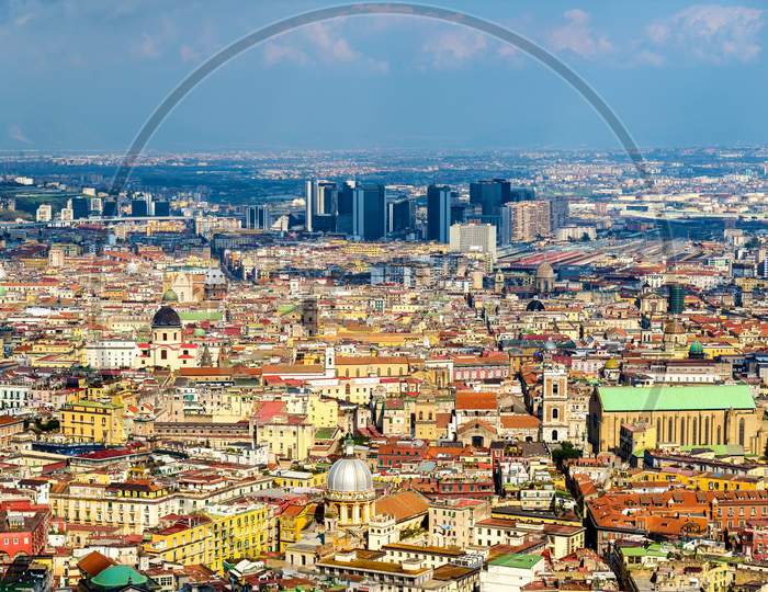 View Of Naples Towards The Centro Direzionale And Napoli Centrale