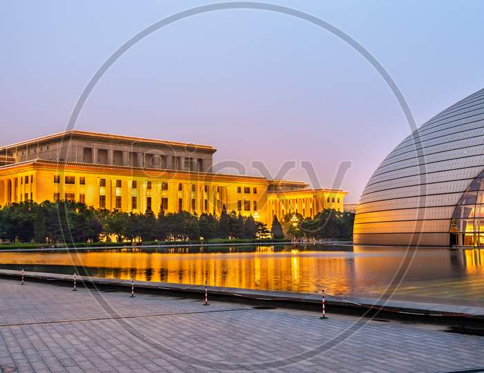 Image of Great Hall Of People And National Centre For Performing Arts ...