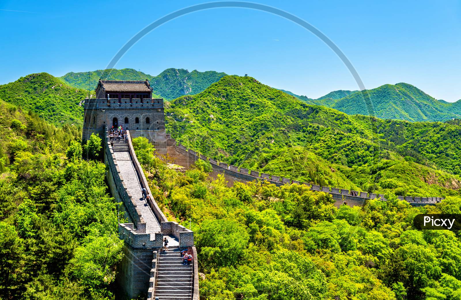 View Of The Great Wall At Badaling - China