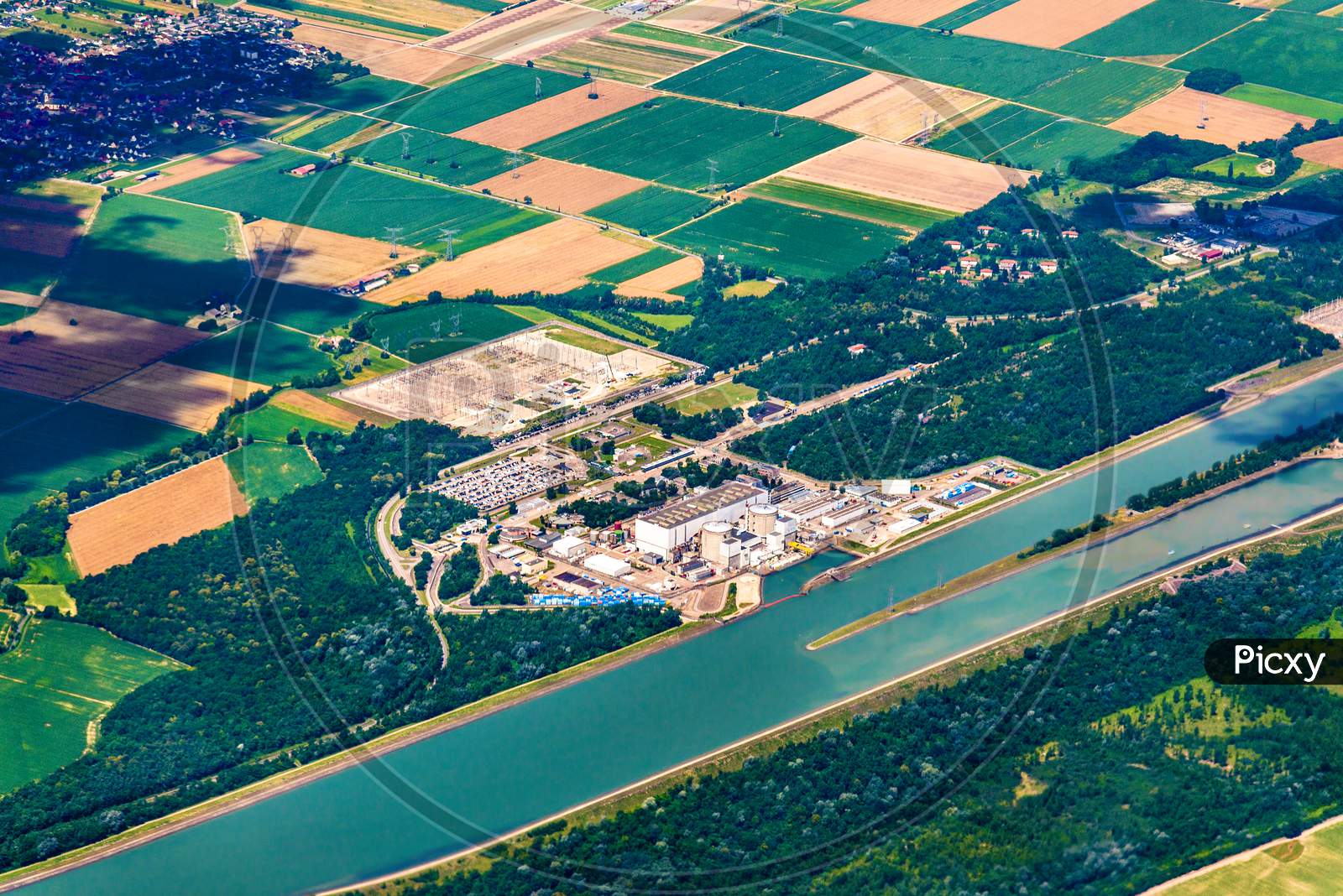 Fessenheim Nuclear Power Plant - Alsace, France