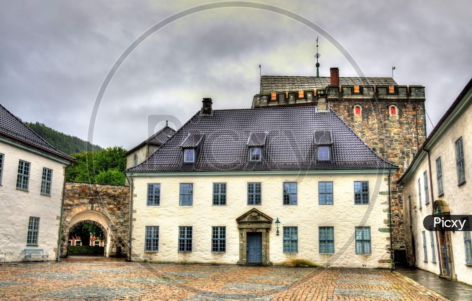 Bergenhus Fortress In Bergen, Norway