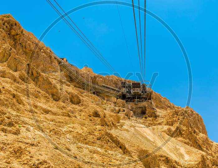 The Ropeway To Masada Fortress - Israel