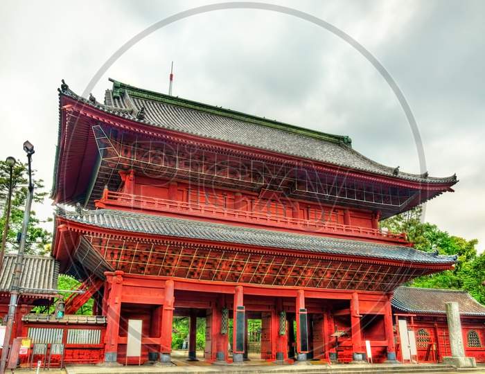 Sangedatsu Gate Of Zojo-Ji Temple In Tokyo