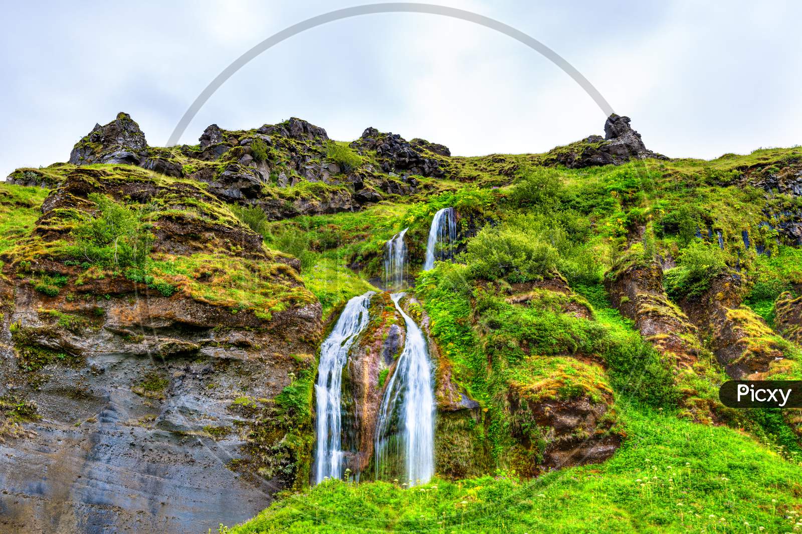 Small Waterfalls Near Seljalandsfoss - Iceland