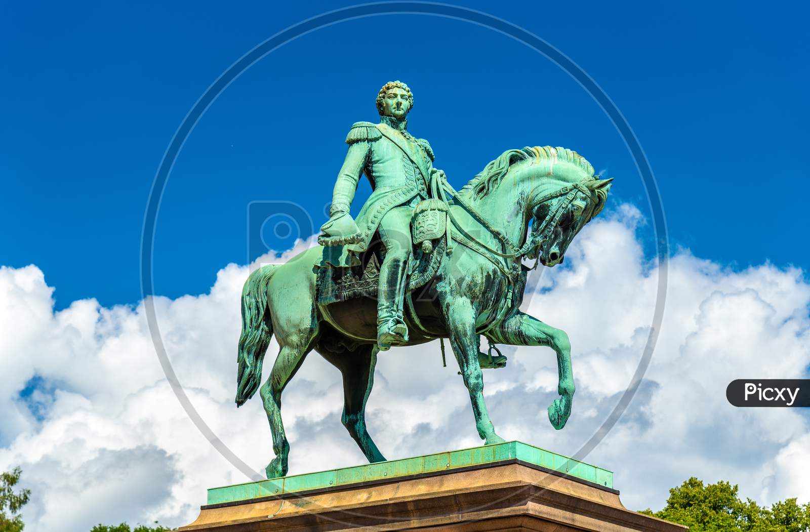 Equestrian Statue Of Karl Johan In Oslo