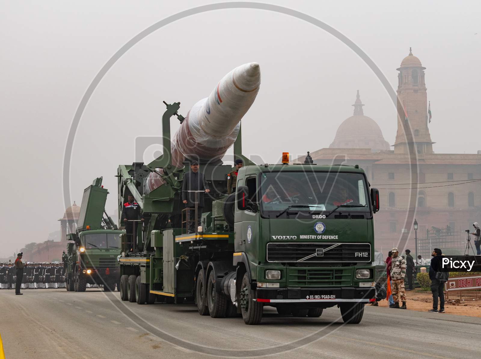 A Demonstration of Mission Shakti during parade rehearsal for 71st republic Day 2020