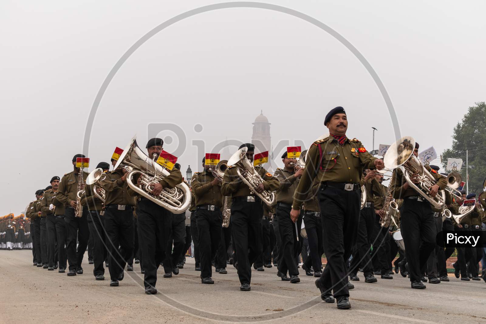 Indian Army Armoured Corps Doing Parade rehearsal for 71st Republic day 2020