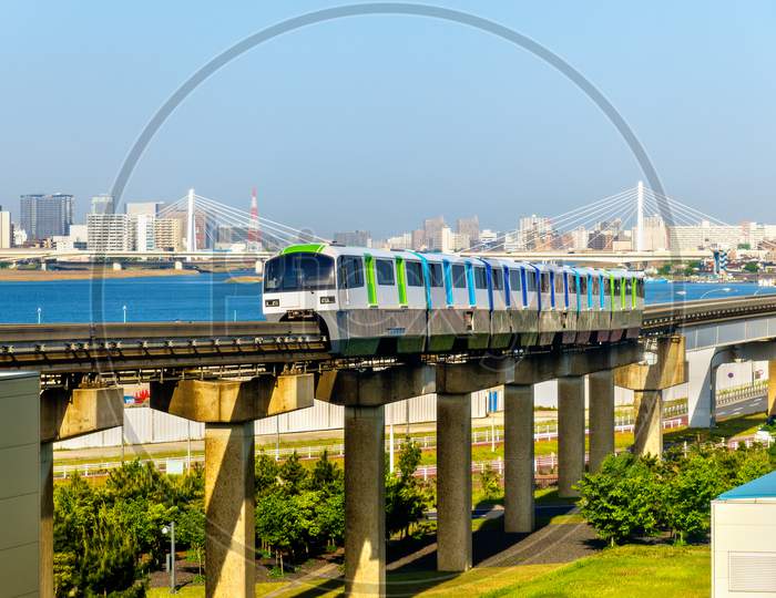 Tokyo Monorail Line At Haneda International Airport