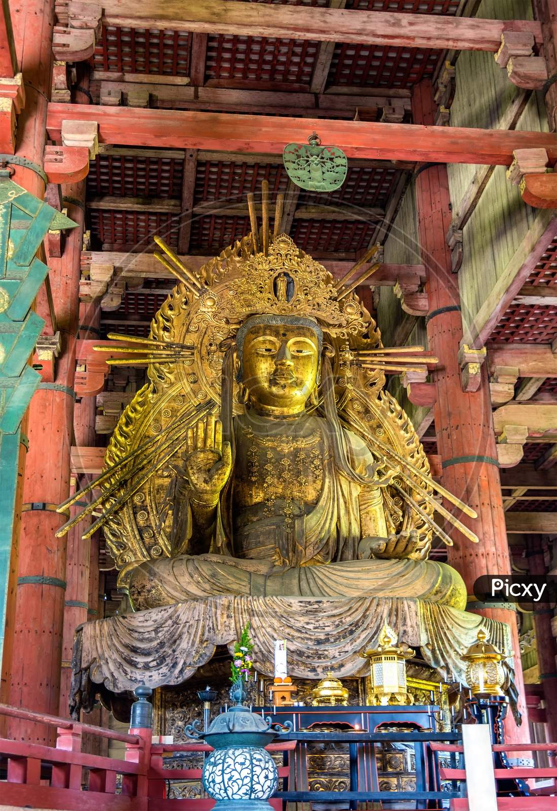 Statue Of Nyoirin Kannon In Todai-Ji Temple - Nara