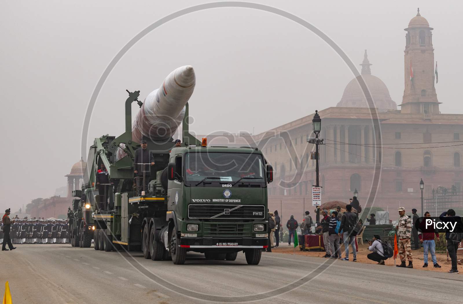 A Demonstration of Mission Shakti during parade rehearsal for 71st republic Day 2020