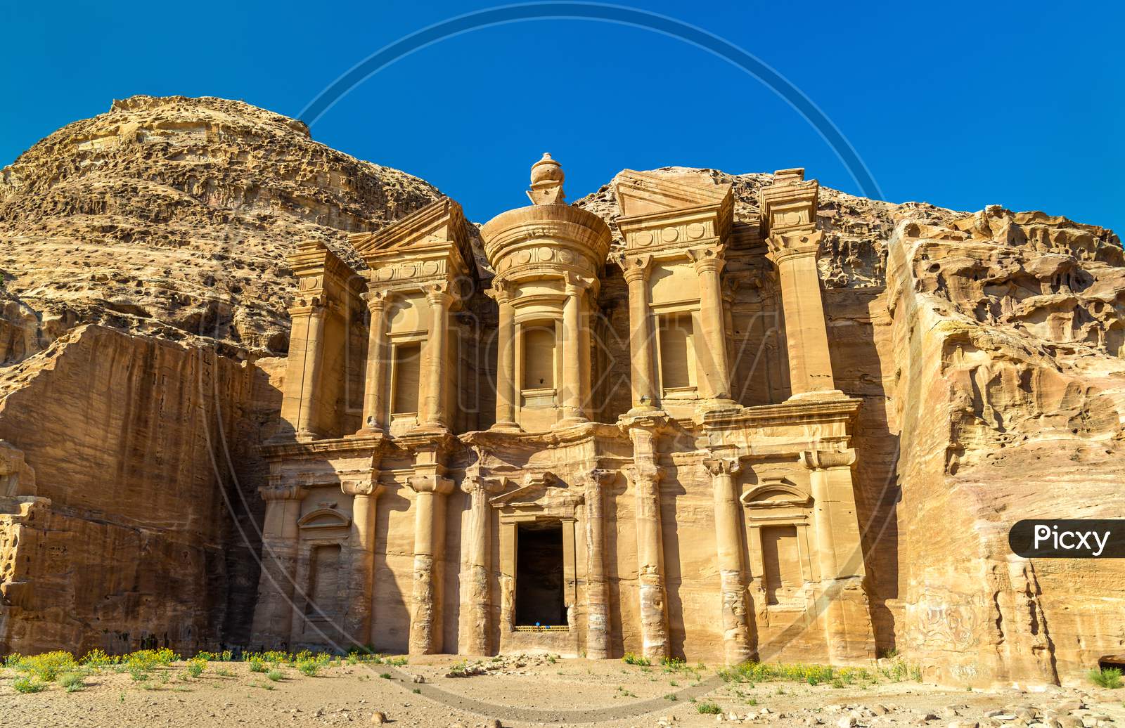 Image of Ad Deir, The Monastery At Petra. Unesco Heritage Site-LD331009 ...