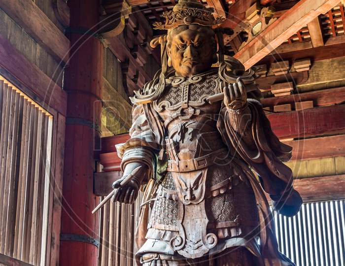Komokuten, A Guardian At Todaiji Temple In Nara
