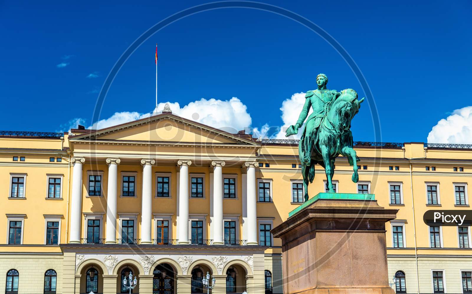 Equestrian Statue Of Karl Johan In Oslo