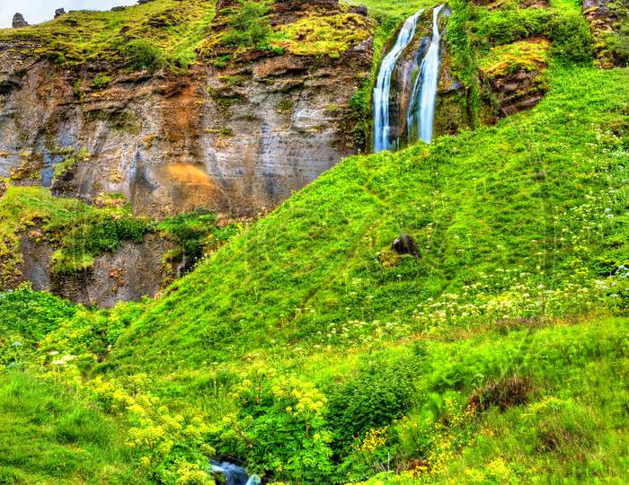Small Waterfalls Near Seljalandsfoss - Iceland