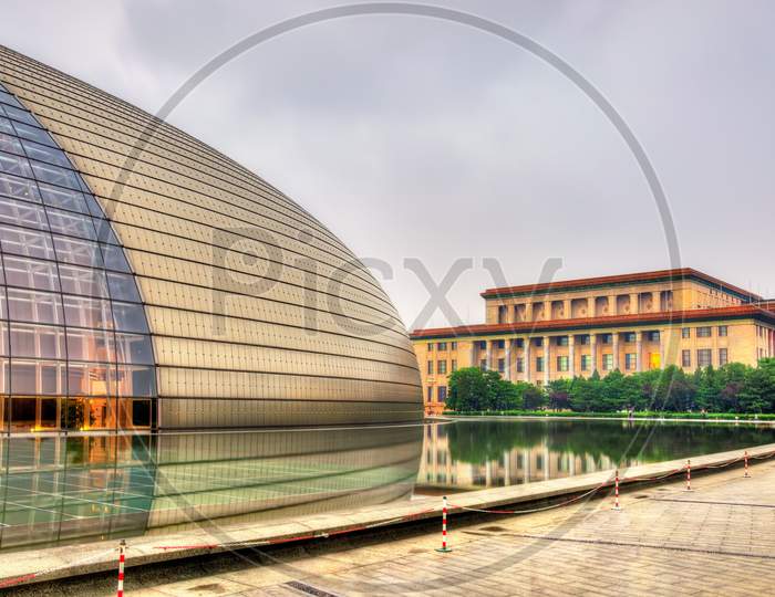 Image of Great Hall Of People And National Centre For Performing Arts ...