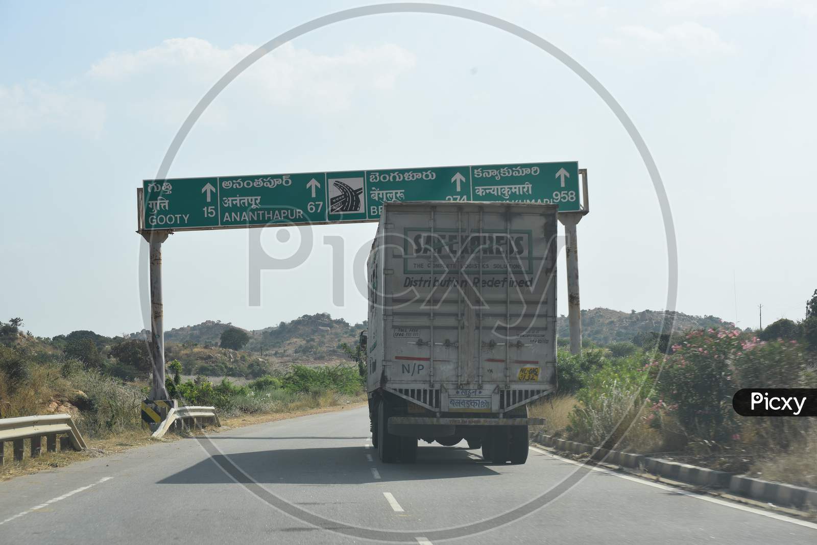 Hyderabad-Bangalore, NH44 Highway.