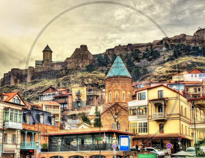 Narikala Fortress Above The Old Town Of Tbilisi