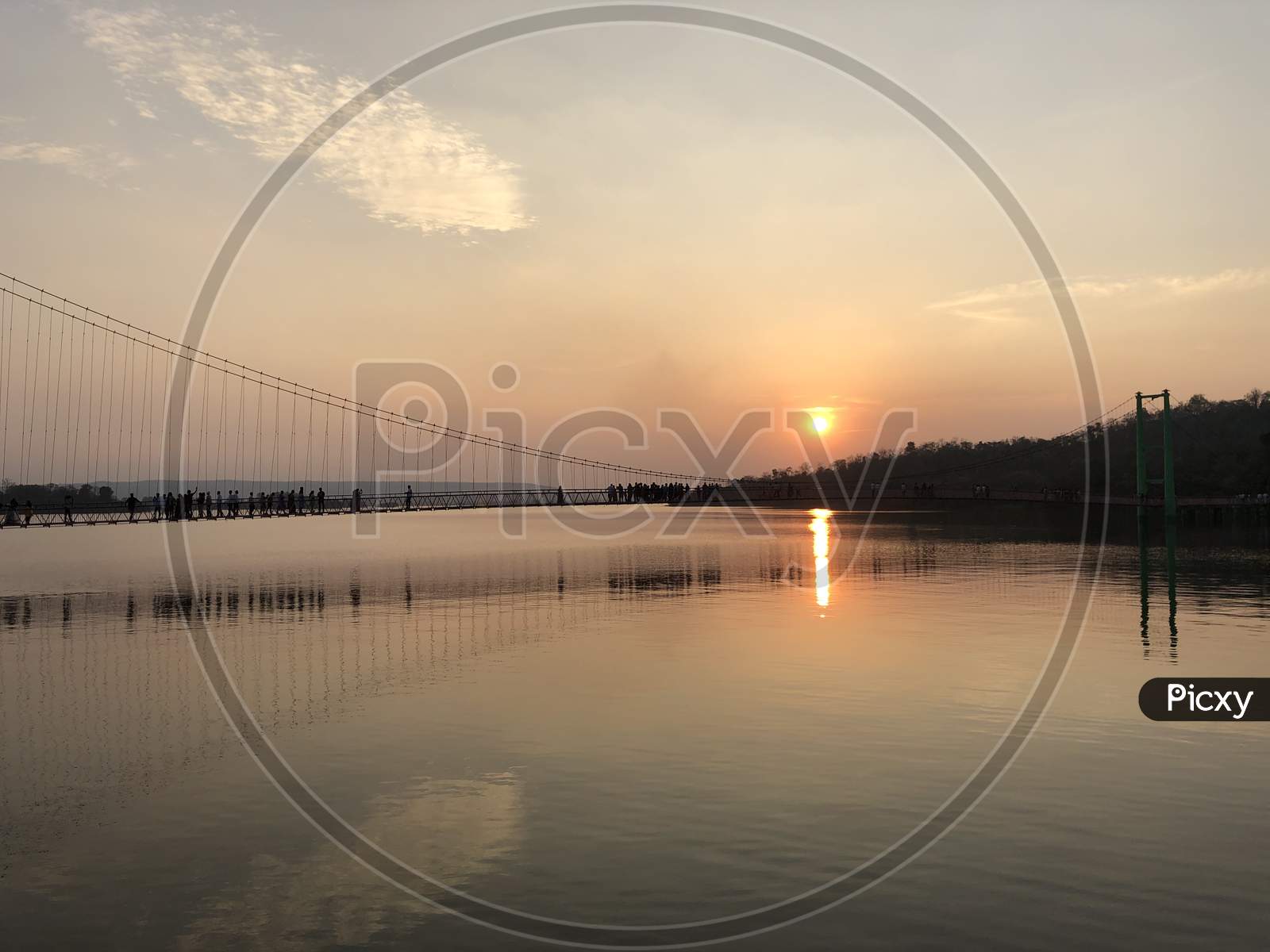 Sunset at Laknavara bridge