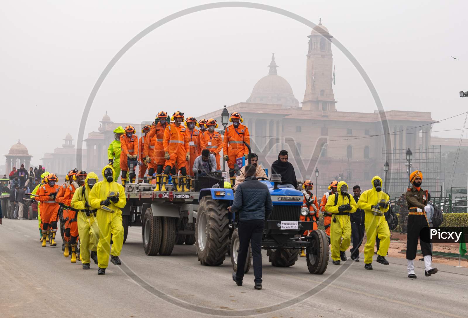 National Disaster Response Force NDRF Doing Parade Rehearsal For 71st Republic Day 2020