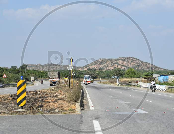 NH 44, Hyderabad- Bangalore Highway.