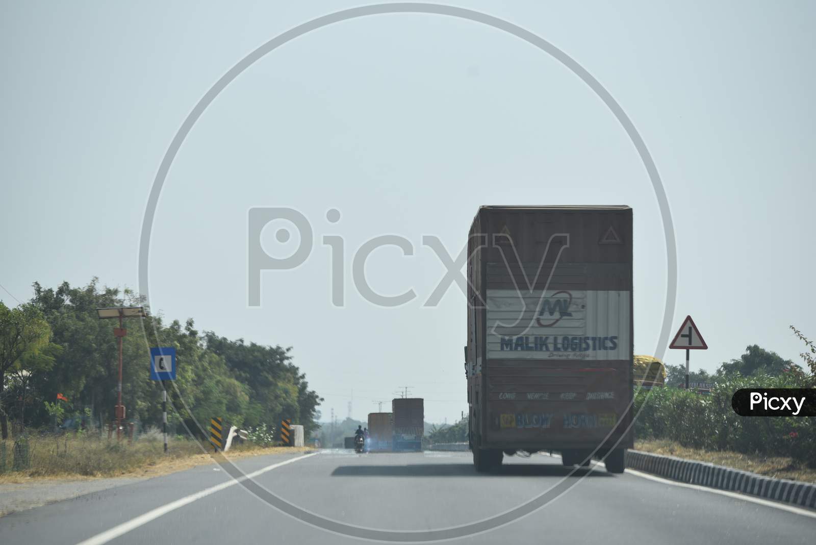 Logistics Vehicles on NH 44