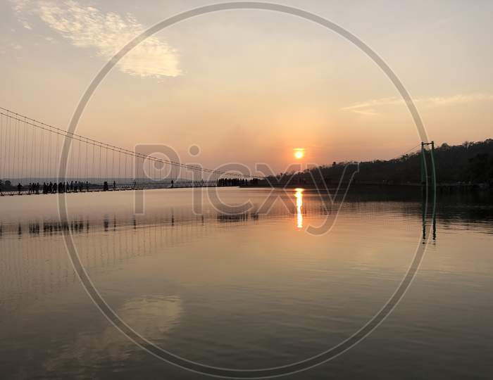 Sunset at Laknavara bridge