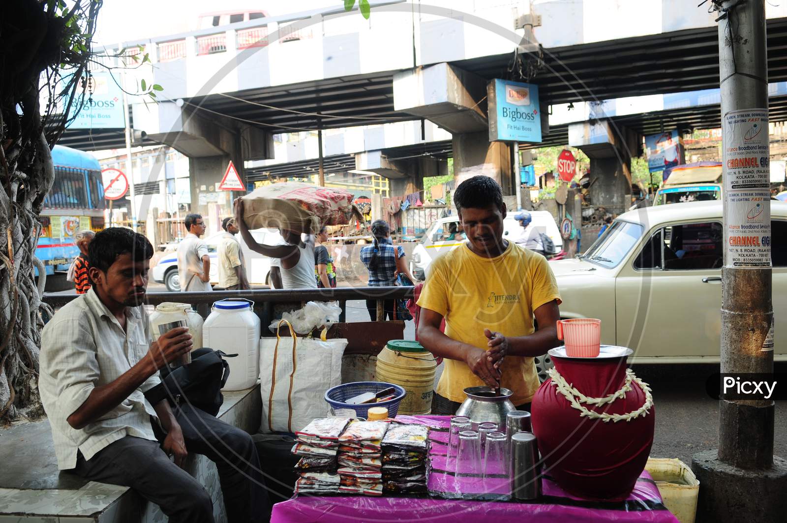 Indian street Lassi Vendor