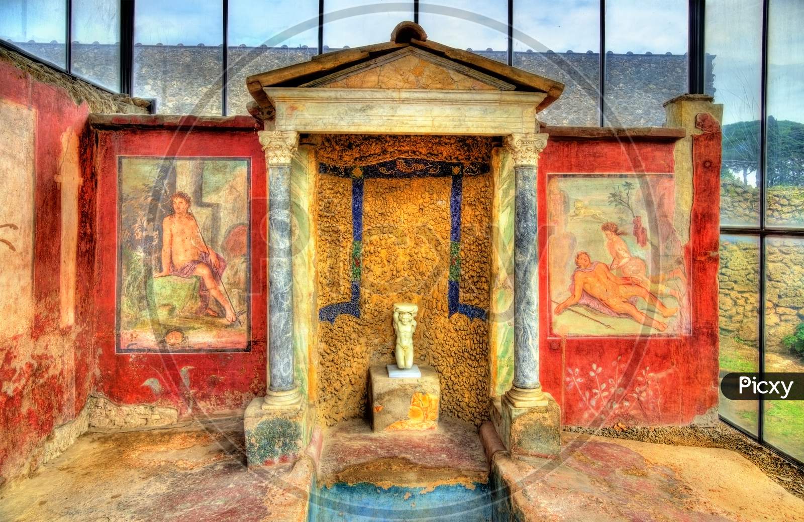 Paintings In The House Of Loreius Tiburtinus - Pompeii