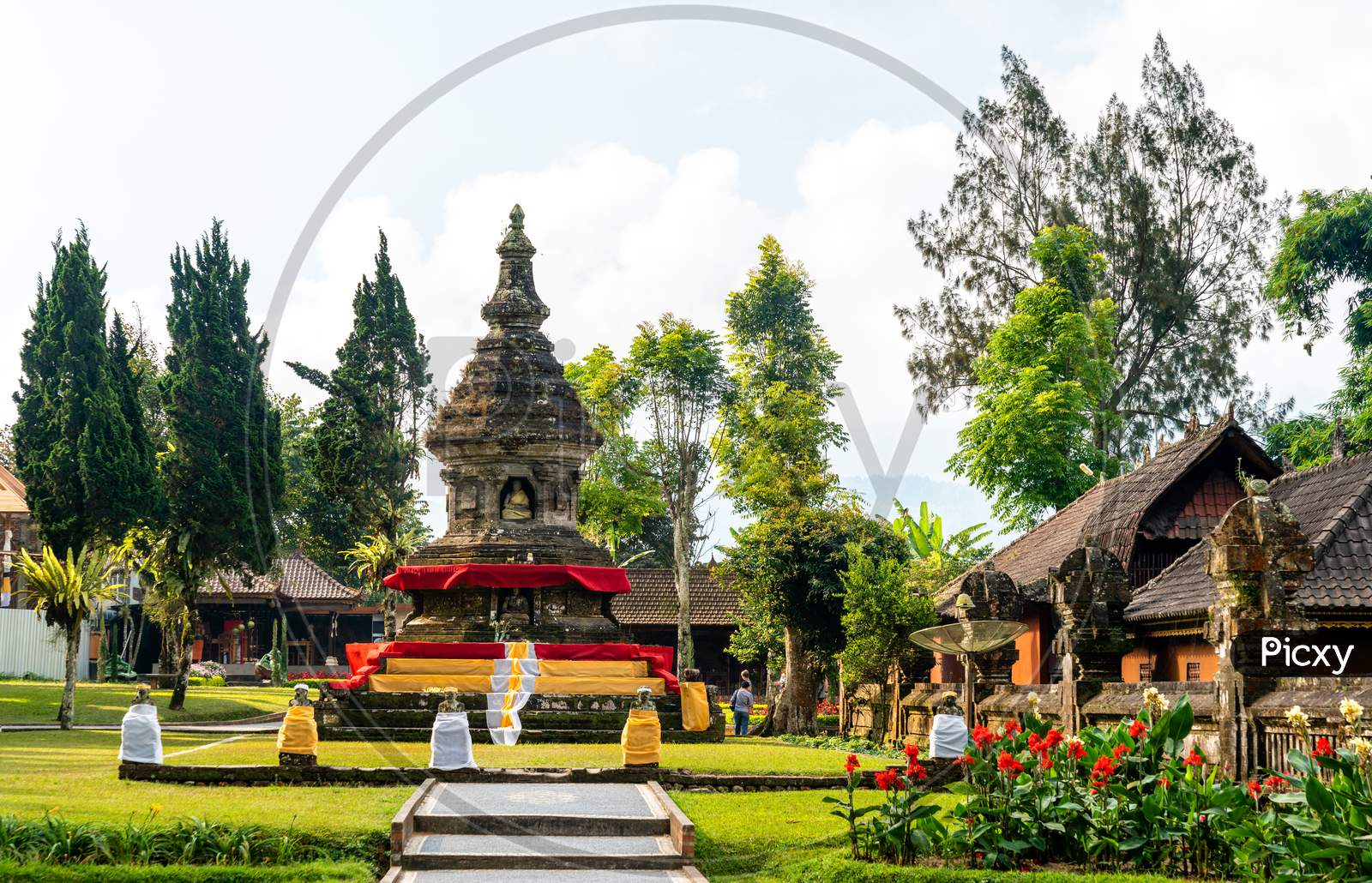 Pura Ulun Danu Bratan Temple On Bali, Indonesia