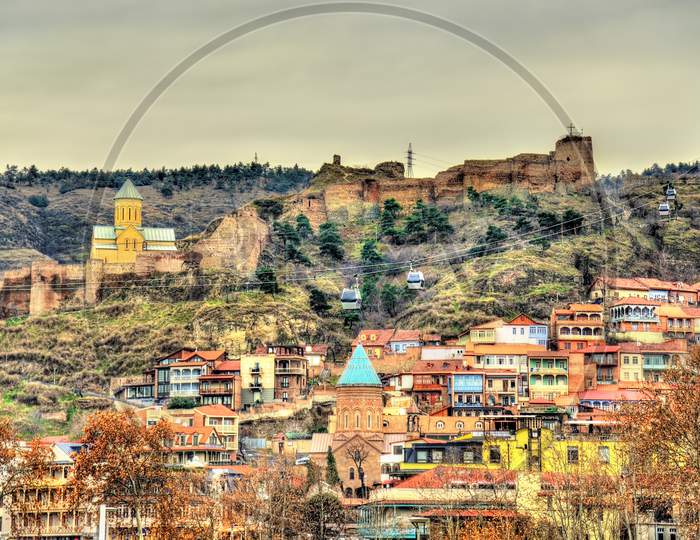 Narikala Fortress Above The Old Town Of Tbilisi