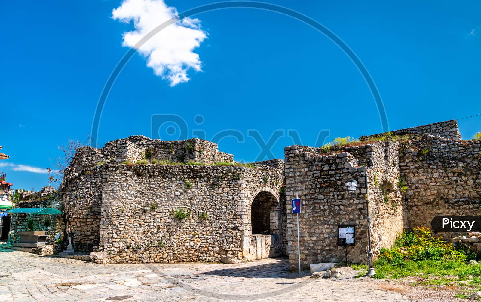 Upper Gate Of Samuel'S Fortress In Ohrid, Macedonia