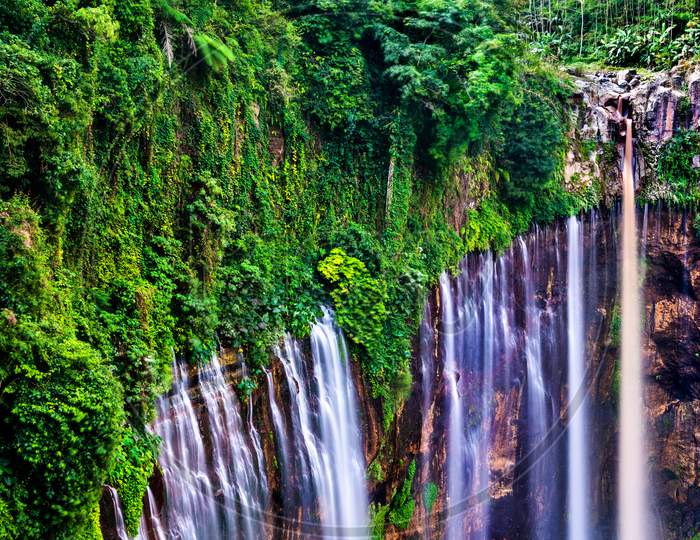 Tumpak Sewu Waterfalls In East Java, Indonesia