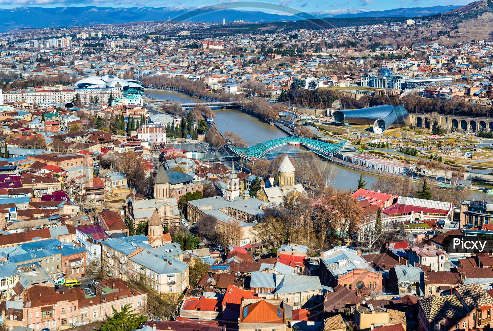 Aerial View Of Tbilisi, Georgia