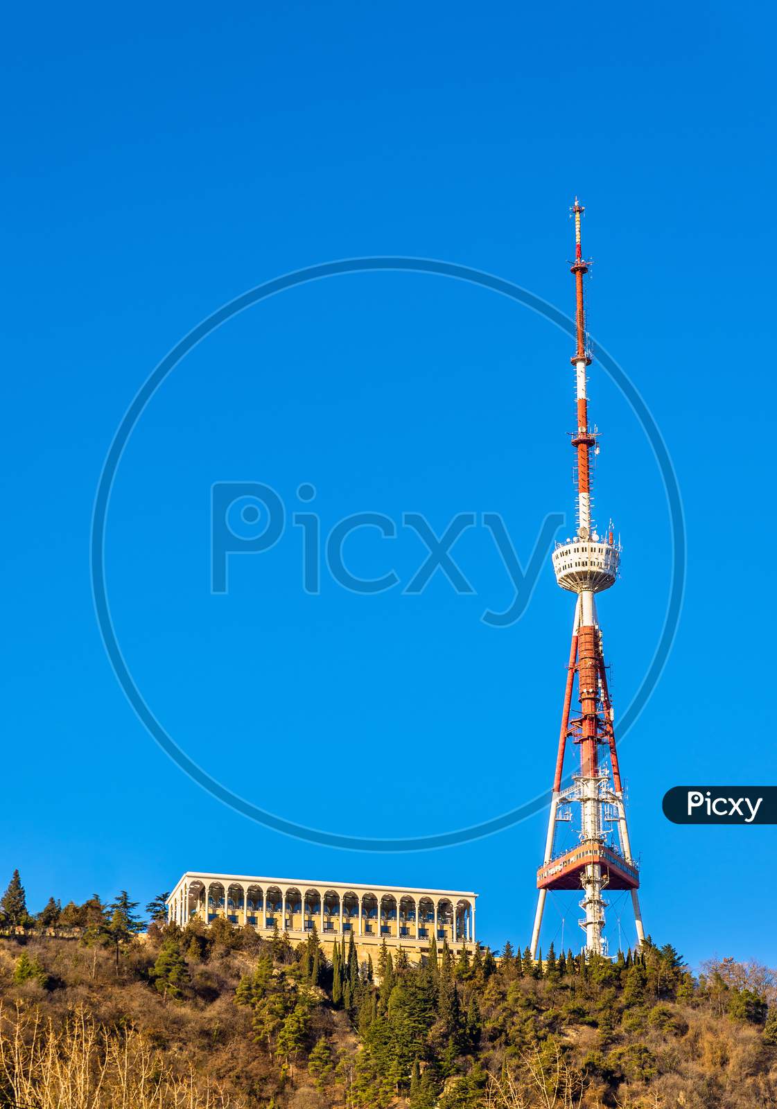 Tbilisi Tv Tower On Mount Mtatsminda
