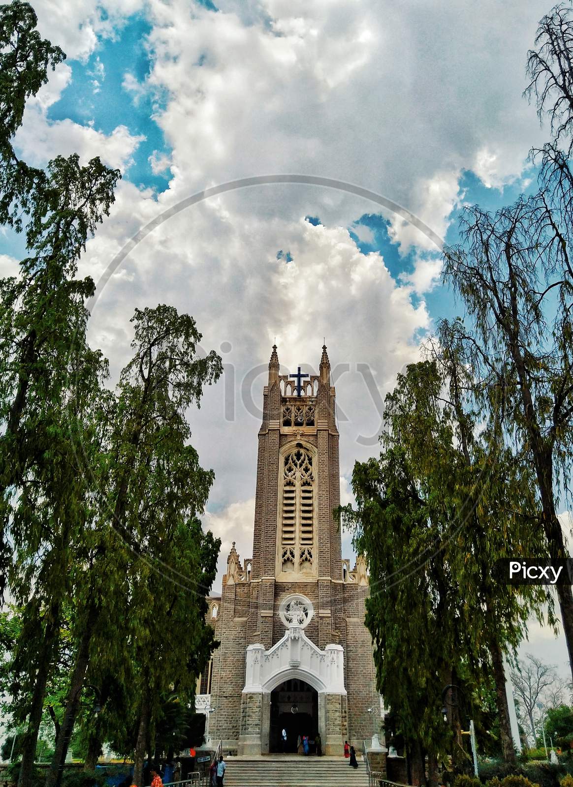 Image of Front view of Medak Church.-EG740726-Picxy