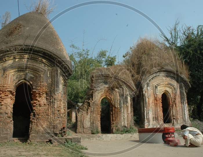 Old Ruins Of Kali Temple in Murshidabad, West Bengal