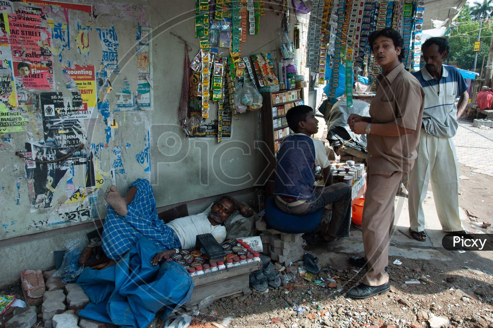 Petty Shops On a Street Side on Kolkata