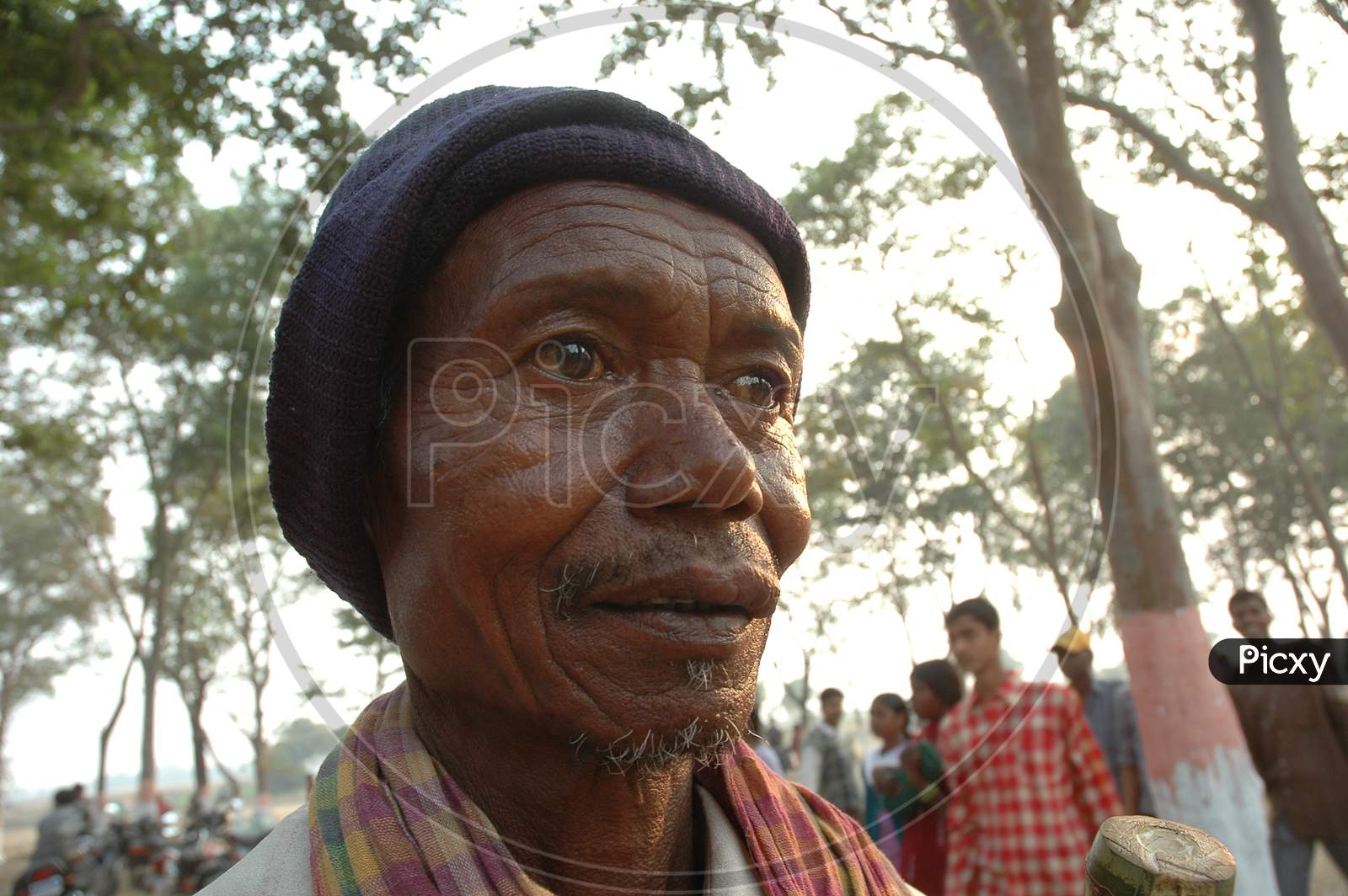 Indian Rural Village Man At Murshidabad